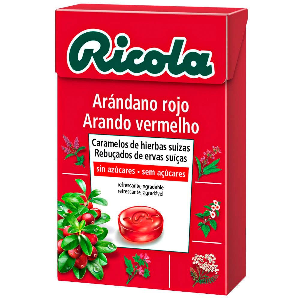 Ricola caramelos sabor a arandanos sin azucar 50gr